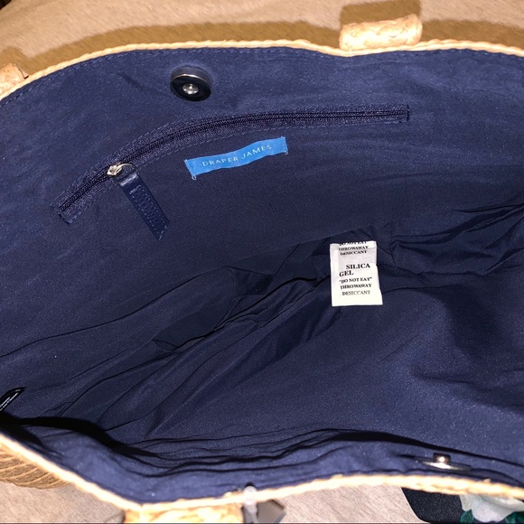 Draper James Woven Rattan Tote Bag - Picture 4 of 5